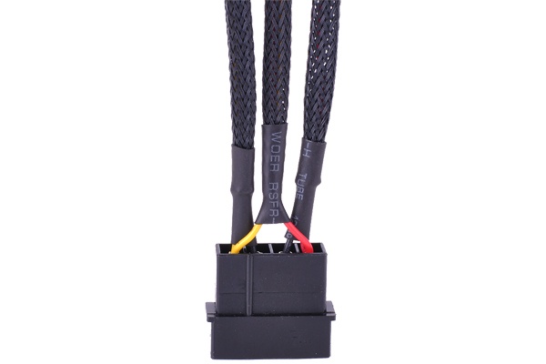 Phobya adapter 4Pin Molex to 3Pin 5V/7V/12V 10cm - black : image 2