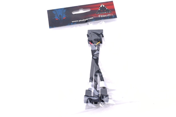 Phobya adapter 4Pin Molex to 3Pin 5V/7V/12V 10cm - black : image 3