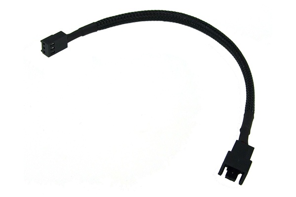 Phobya Adaptor 3Pin (12V) – 3Pin (7V) 20cm – black