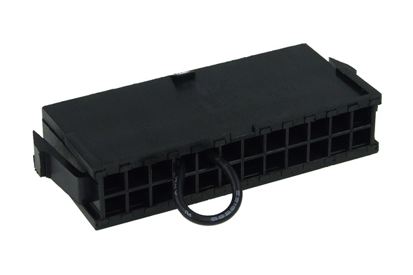 Phobya ATX-bridging (jumper) plug (24 Pin) - black