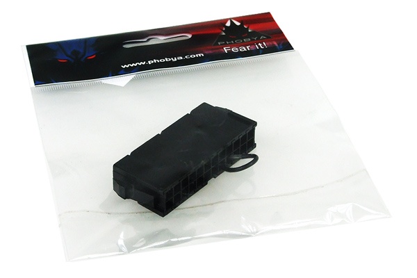 Phobya ATX-bridging (jumper) plug (24 Pin) - black