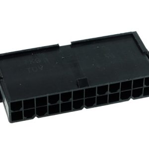 Phobya ATX Power Connector 24Pin female incl. 24 Pins - Black