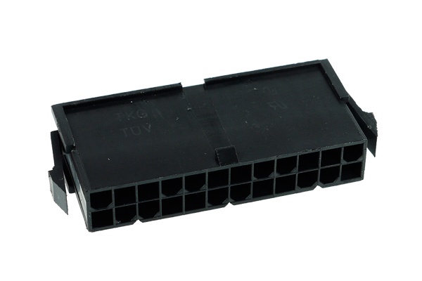 Phobya ATX Power Connector 24Pin female incl. 24 Pins – Black