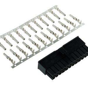 Phobya ATX Power Connector 24Pin male incl. 24 Pins - Black