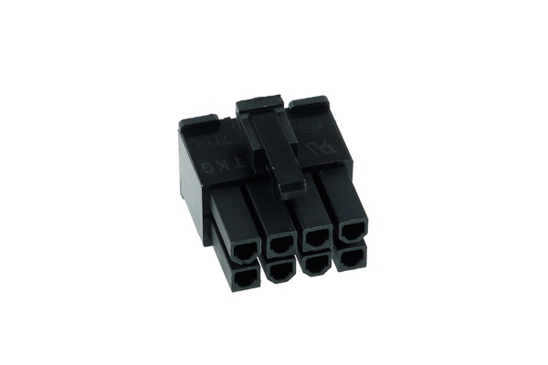 Phobya ATX Power Connector male incl. 8 Pins – Black