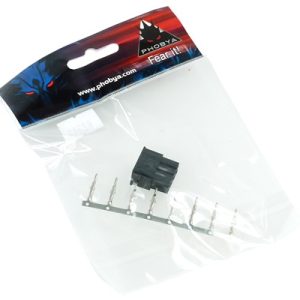 Phobya ATX Power Connector male incl. 8 Pins - Black