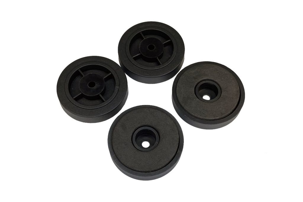 Phobya case feet M4x10 - 4 pcs. black : image 1