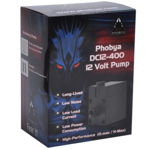 Phobya DC12-400 PWM 12V 800lph Compact Water Pump