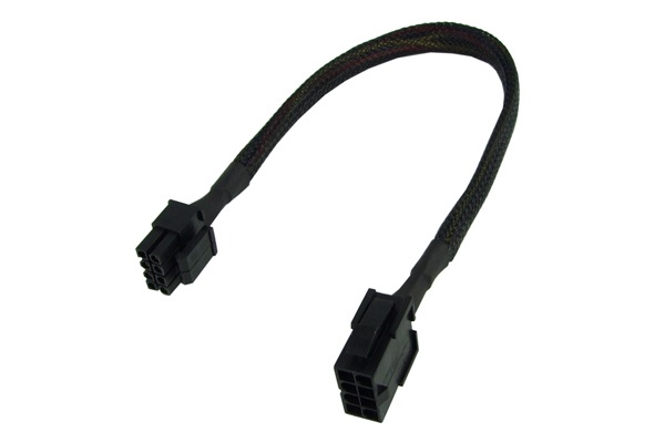Phobya Extension 8-Pin or EPS12V 30cm – Black
