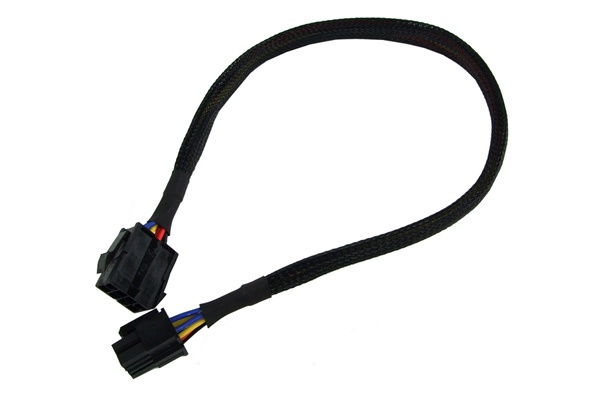 Phobya Extension 8-Pin or EPS12V 45cm – Black