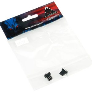 Phobya Fan Power Connector 4Pin PWM male - 2 pcs Black