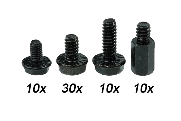 Phobya Mainboard screw kit Black Edition