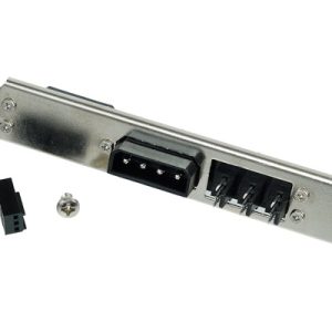 Phobya PCI slot cover 4Pin Molex and 3x 3Pin fan plug