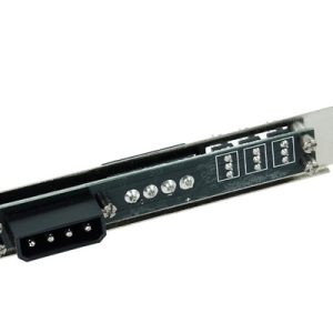 Phobya PCI slot cover 4Pin Molex and 3x 3Pin fan plug