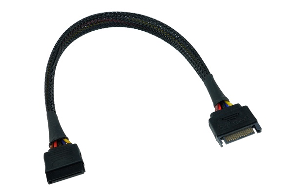 Phobya SATA Power Extension Internal 30cm – Black