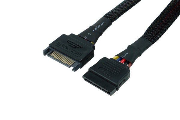 Phobya SATA Power Extension Internal 30cm - Black