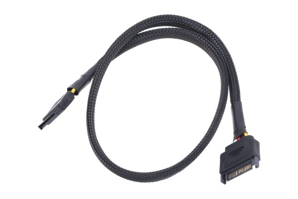Phobya SATA Power Extension Internal 60cm – Black