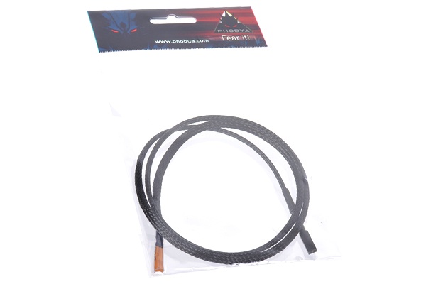 Phobya Temperature Sensor single 80 cm - black sleeve