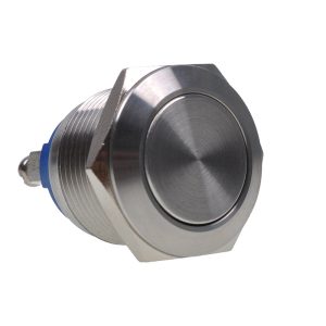 Phobya vandalism-proof button 19mm stainless steel - no lighting with screwed contact
