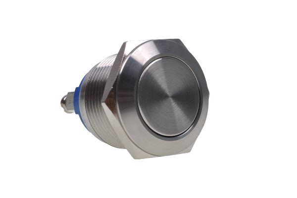 Phobya vandalism-proof button 19mm stainless steel – no lighting with screwed contact
