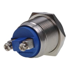 Phobya vandalism-proof button 19mm stainless steel - no lighting with screwed contact