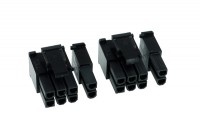 Phobya VGA Power Connector 6+2Pin male incl. 8 Pins – 2 pcs Black