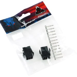 Phobya VGA Power Connector 6Pin female (square) incl. 6 Pins - 2 pcs Black : image 3