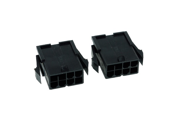 Phobya VGA Power Connector 8Pin female incl. 8 Pins – 2 pcs Black