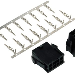 Phobya VGA Power Connector 8Pin female incl. 8 Pins - 2 pcs Black : image 2