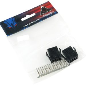 Phobya VGA Power Connector 8Pin female incl. 8 Pins - 2 pcs Black : image 3