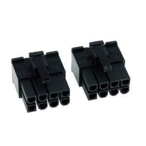 Phobya VGA Power Connector 8Pin male incl. 8 Pins - 2 pcs Black : image 1