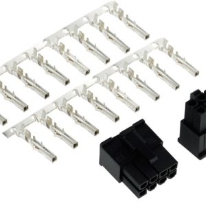 Phobya VGA Power Connector 8Pin male incl. 8 Pins - 2 pcs Black : image 2