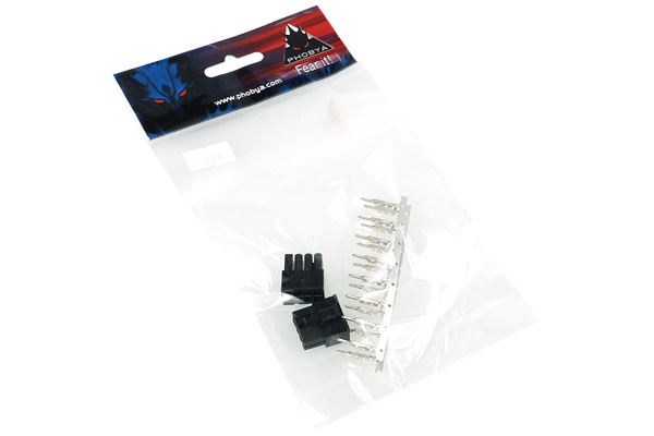 Phobya VGA Power Connector 8Pin male incl. 8 Pins - 2 pcs Black : image 3