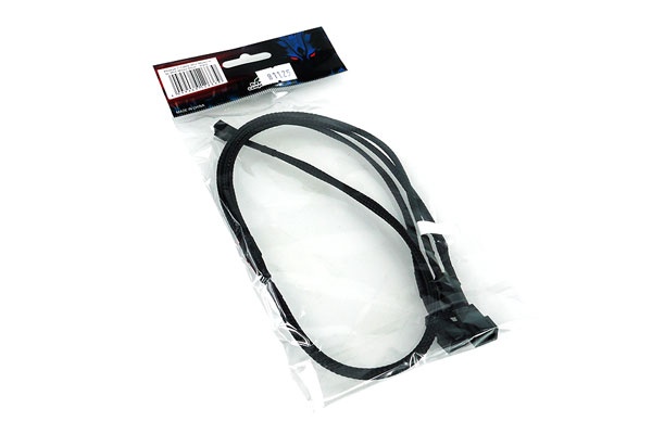 Phobya Y-Cable 3Pin Molex to 3x 3Pin Molex 60cm - black : image 2