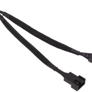 Phobya Y-cable 4pin PWM 2x 4Pin PWM 10cm - black