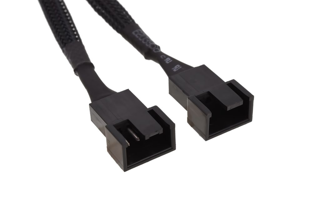 Phobya Y-cable 4pin PWM 2x 4Pin PWM 10cm - black