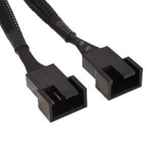 Phobya Y-cable 4pin PWM 2x 4Pin PWM 10cm - black