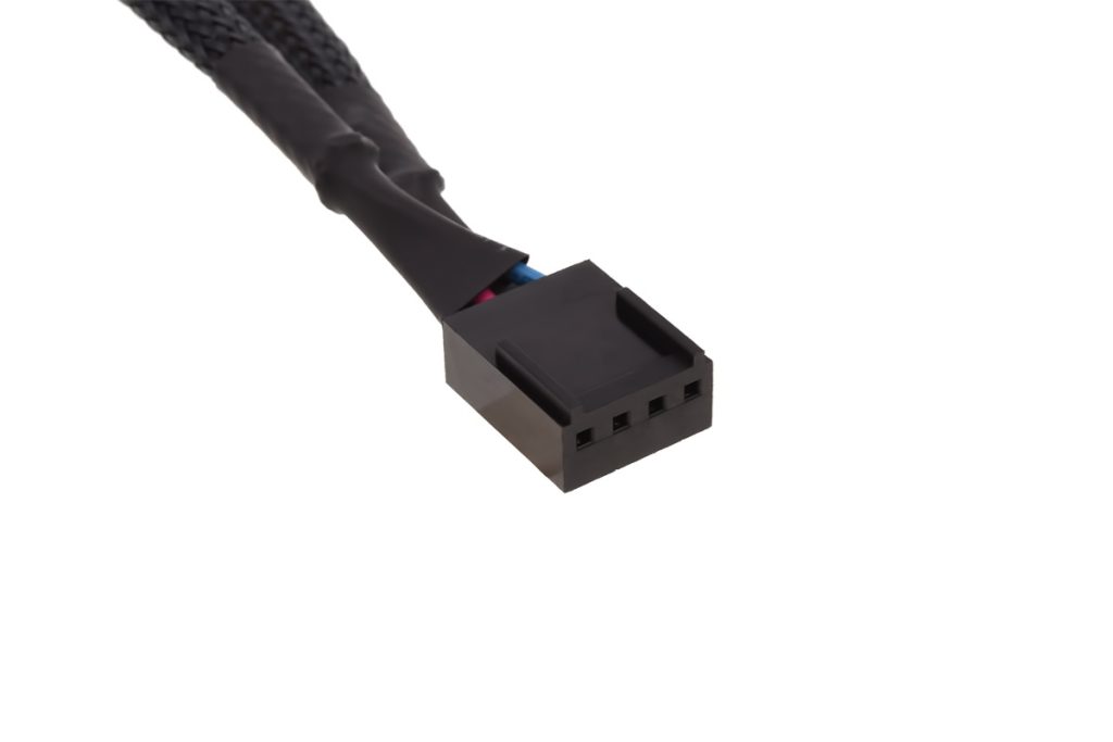 Phobya Y-cable 4pin PWM 2x 4Pin PWM 10cm - black