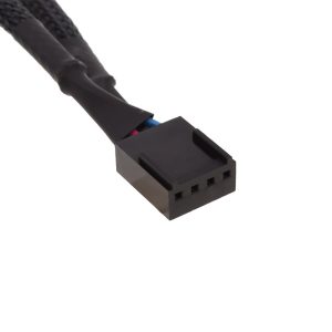 Phobya Y-cable 4pin PWM 2x 4Pin PWM 10cm - black