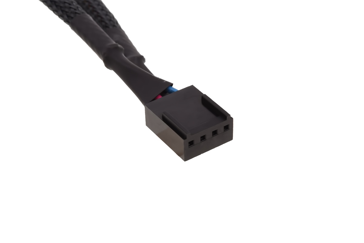 Phobya Y-cable 4pin PWM 2x 4Pin PWM 10cm - black