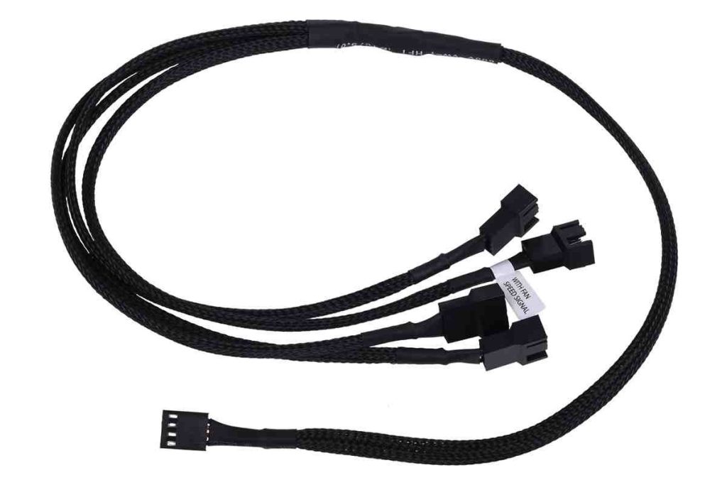 Phobya Y-cable 4Pin PWM to 4x 4Pin PWM 60cm - black : image 1