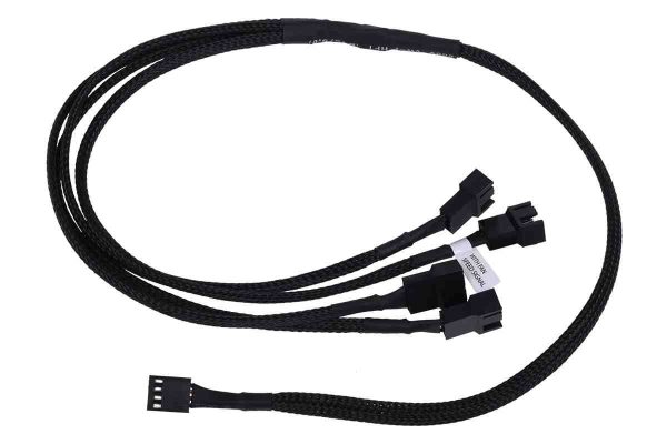 Phobya Y-cable 4Pin PWM to 4x 4Pin PWM 60cm – black