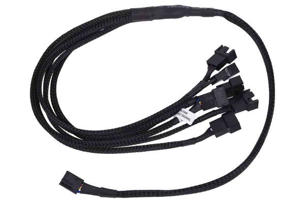 Phobya Y-cable 4Pin PWM to 6x 4Pin PWM 60cm – black