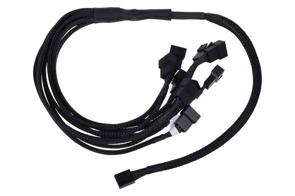 Phobya Y-cable 4Pin PWM to 9x 4Pin PWM 60cm – black