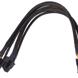 Phobya Y-cable 8Pin socket to 2x 6+2Pin plug (VGA) - black : image 1