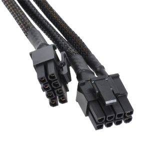 Phobya Y-cable 8Pin socket to 2x 6+2Pin plug (VGA) - black : image 3