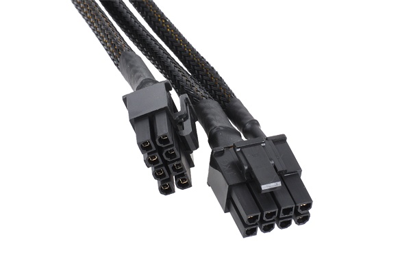 Phobya Y-cable 8Pin socket to 2x 6+2Pin plug (VGA) - black : image 3