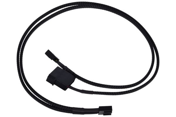 Phobya Y-cable for PWM splitter 4Pin PWM to 4Pin PWM and 4Pin Molex 50cm – black