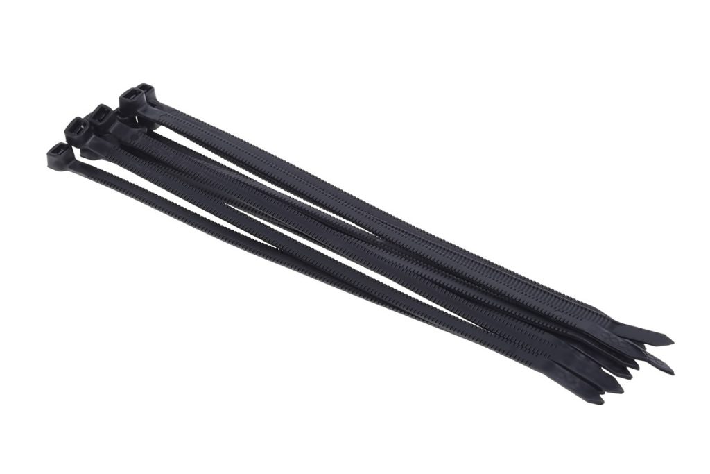 Phobya Zip tie black Twist Tail 4,7x180mm PU 10 pcs : image 1