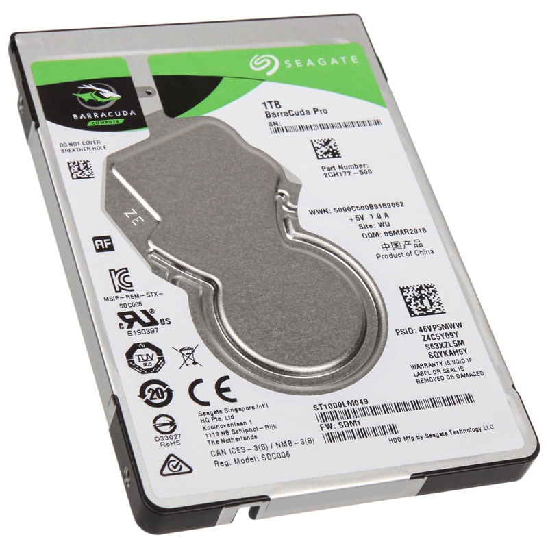 Seagate Barracuda Pro, SATA 6G, 7200RPM, 2.5 inch- 1TB